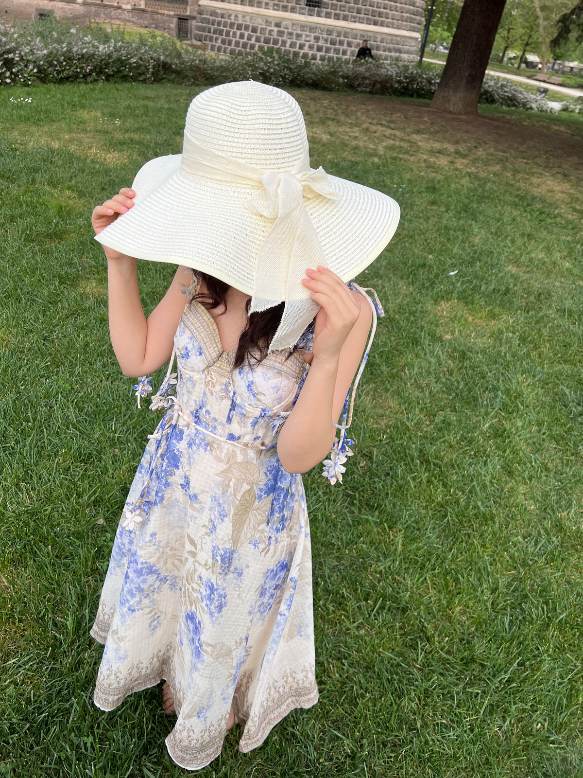 Blue Petal Corset Dress