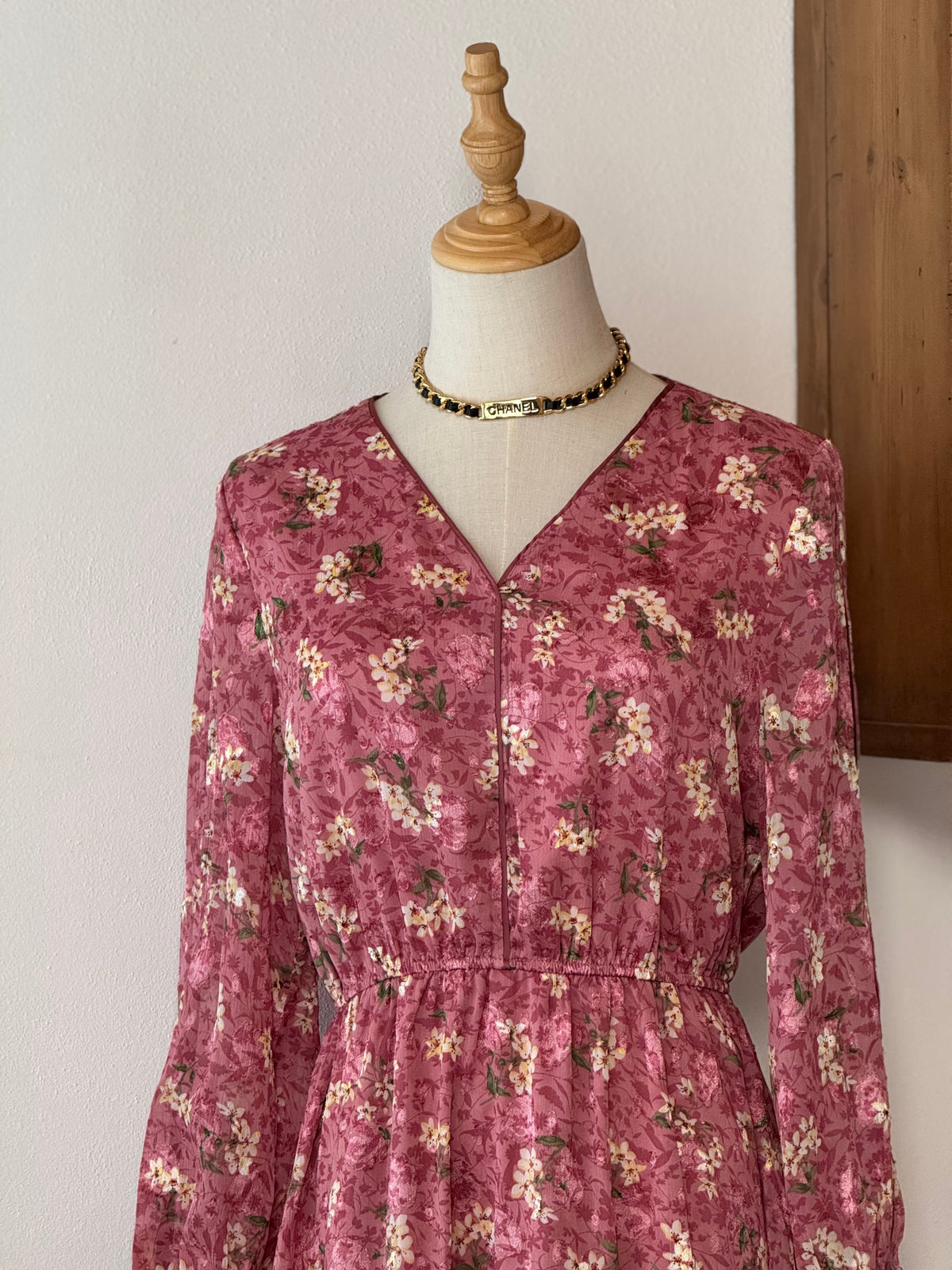 Blush Bloom Dress | Abito floreale con balze