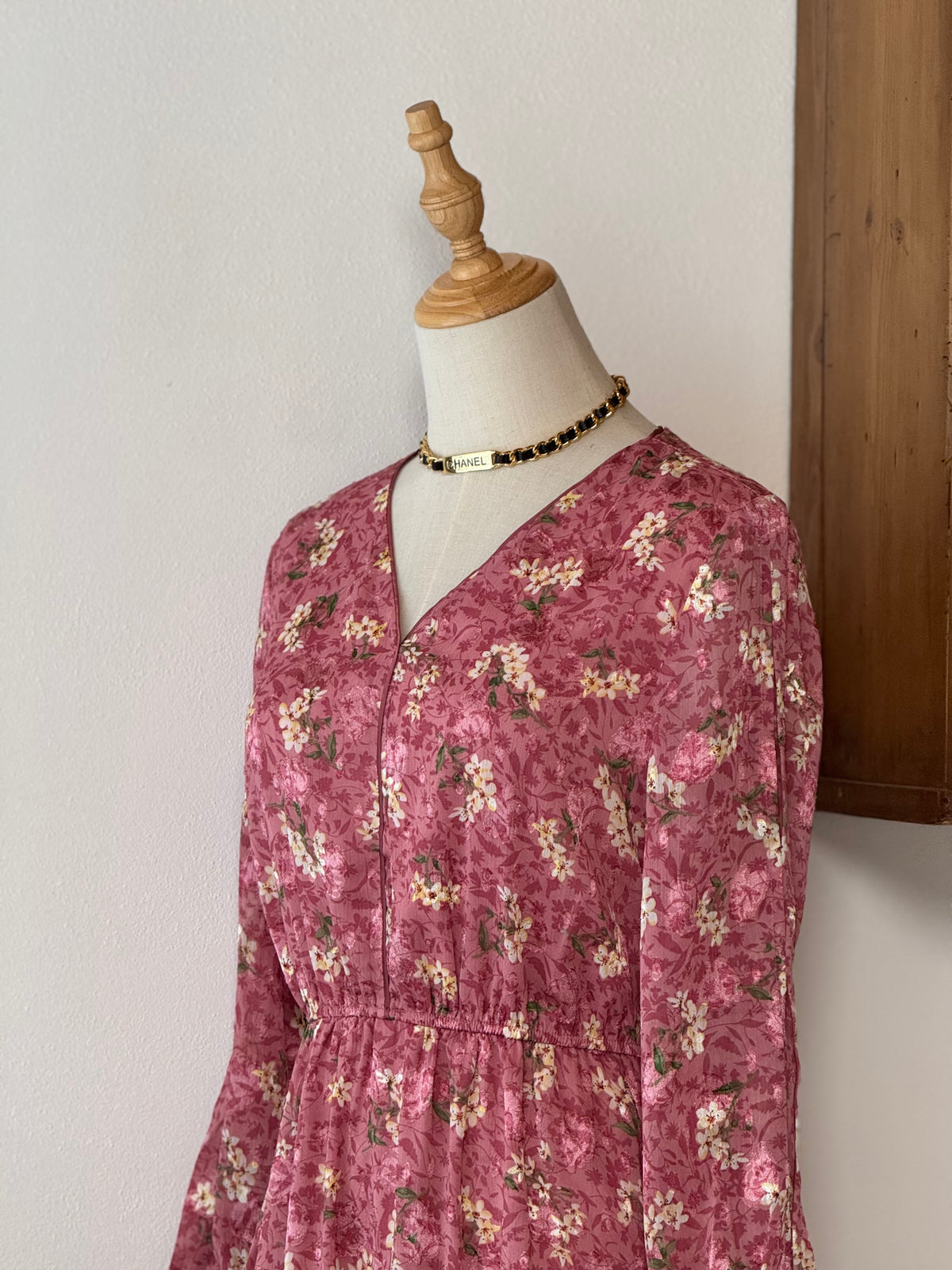 Blush Bloom Dress | Abito floreale con balze