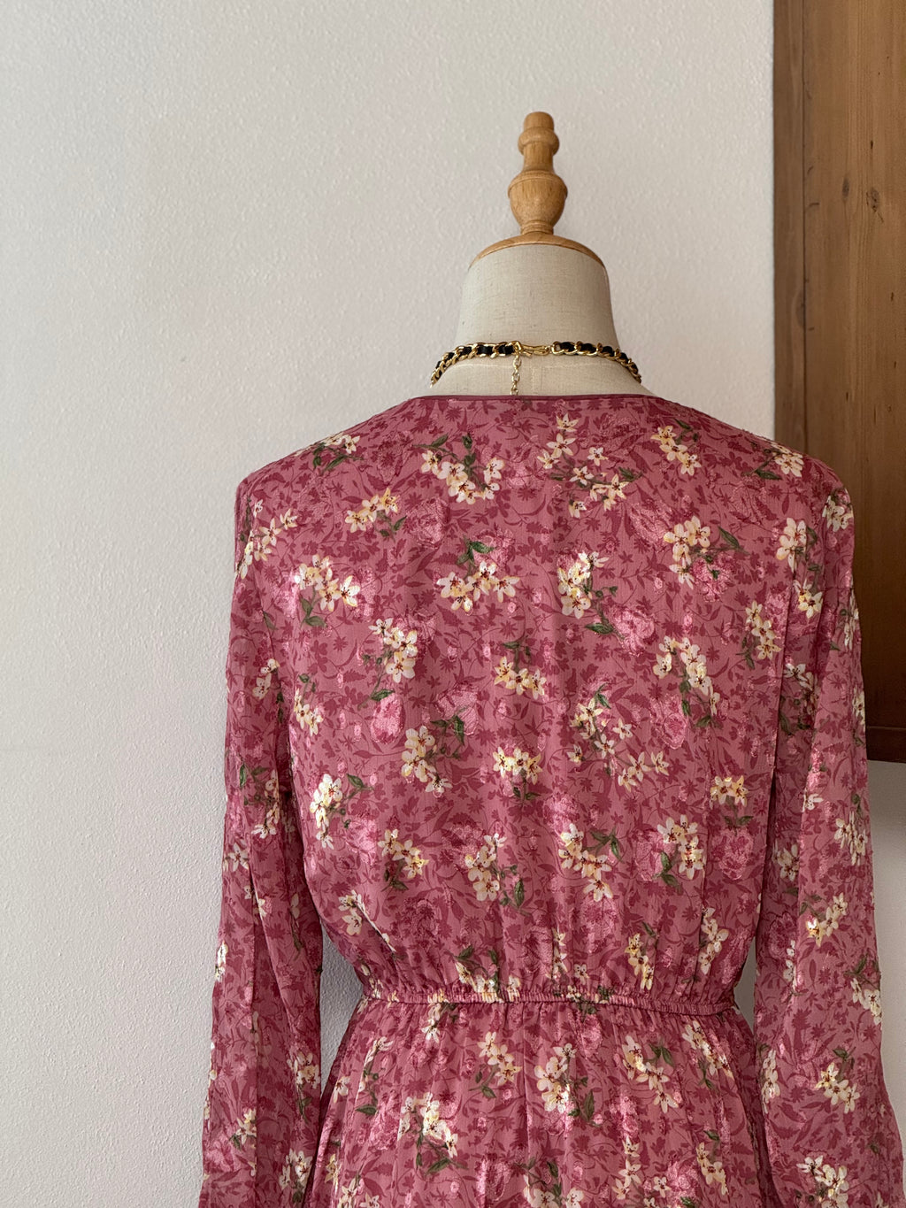 Blush Bloom Dress | Abito floreale con balze