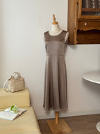 Grey Elegance Dress | Abito midi minimal stile Hepburn