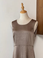 Grey Elegance Dress | Abito midi minimal stile Hepburn