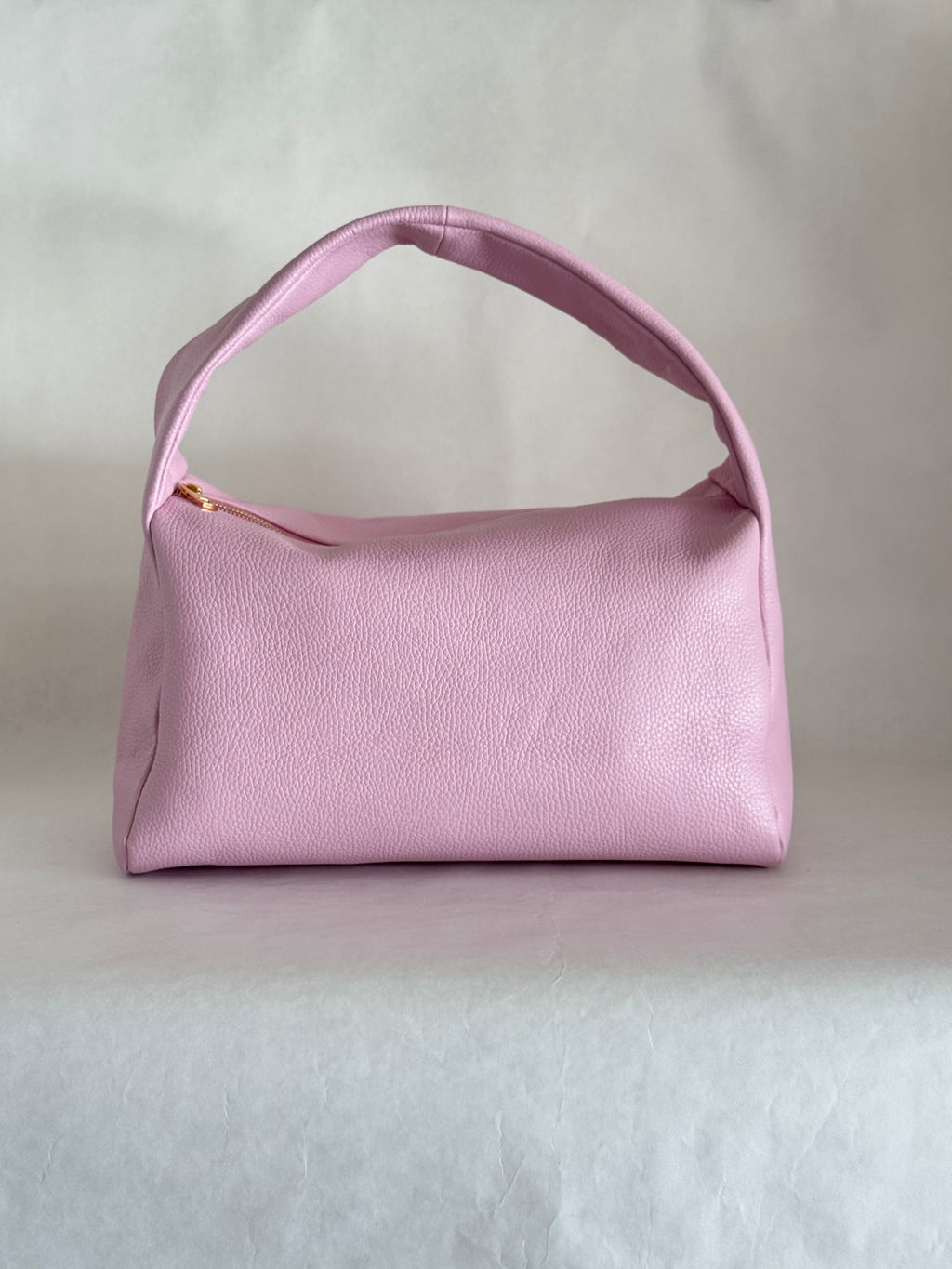 Borsa a spalla effetto “puff” in tonalità macaron