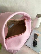 Borsa a spalla effetto “puff” in tonalità macaron