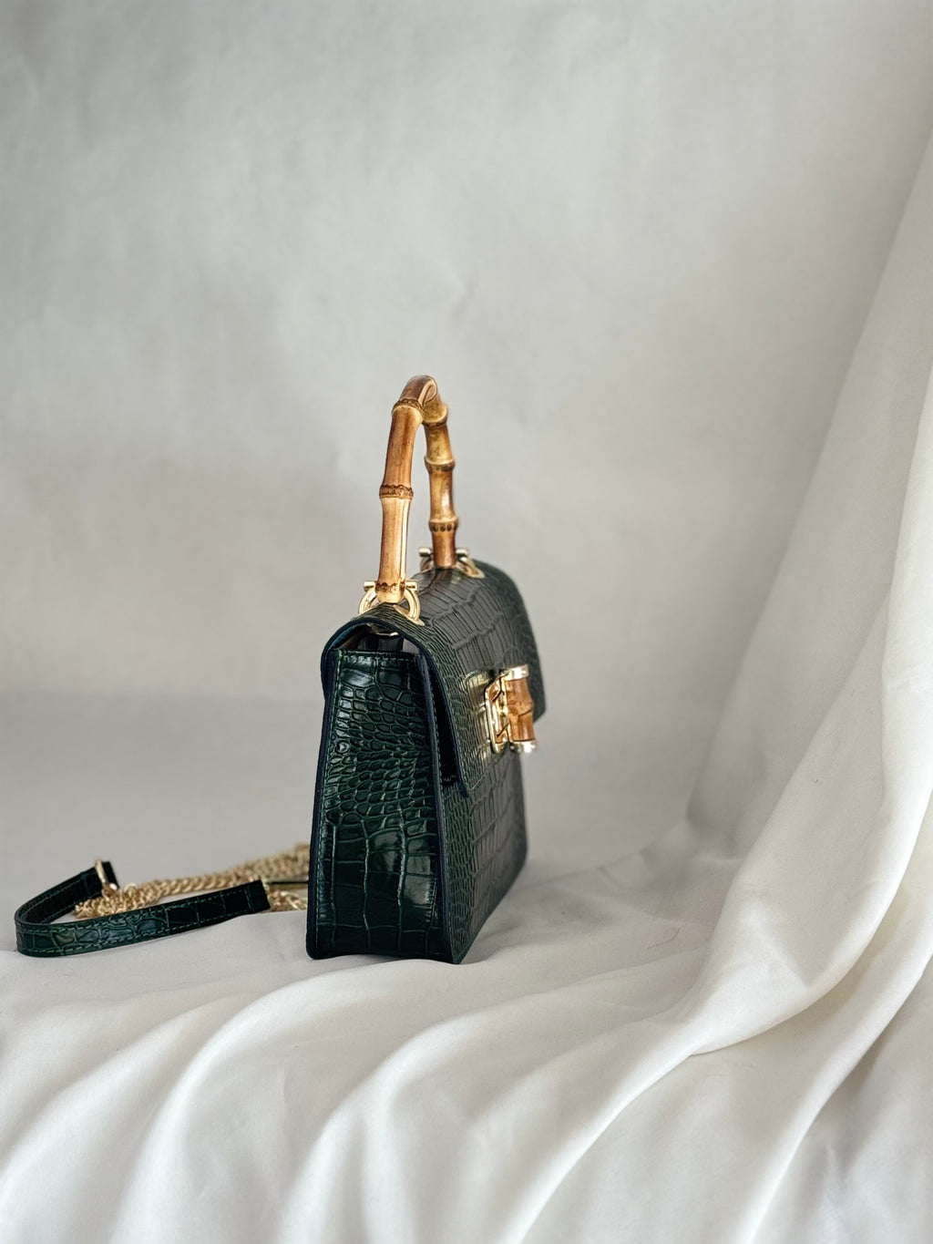 Bamboo Croc Bag - Medium