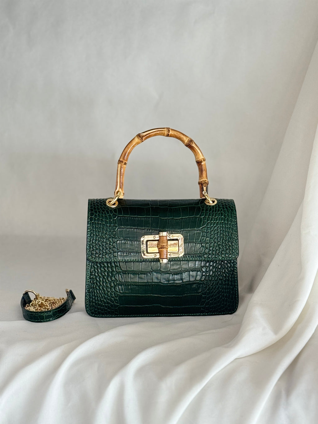 Bamboo Croc Bag - Medium