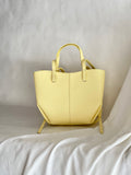 Borsa hobo media in pelle tonalità macaron
