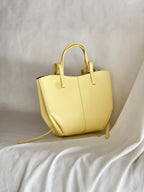 Borsa hobo media in pelle tonalità macaron