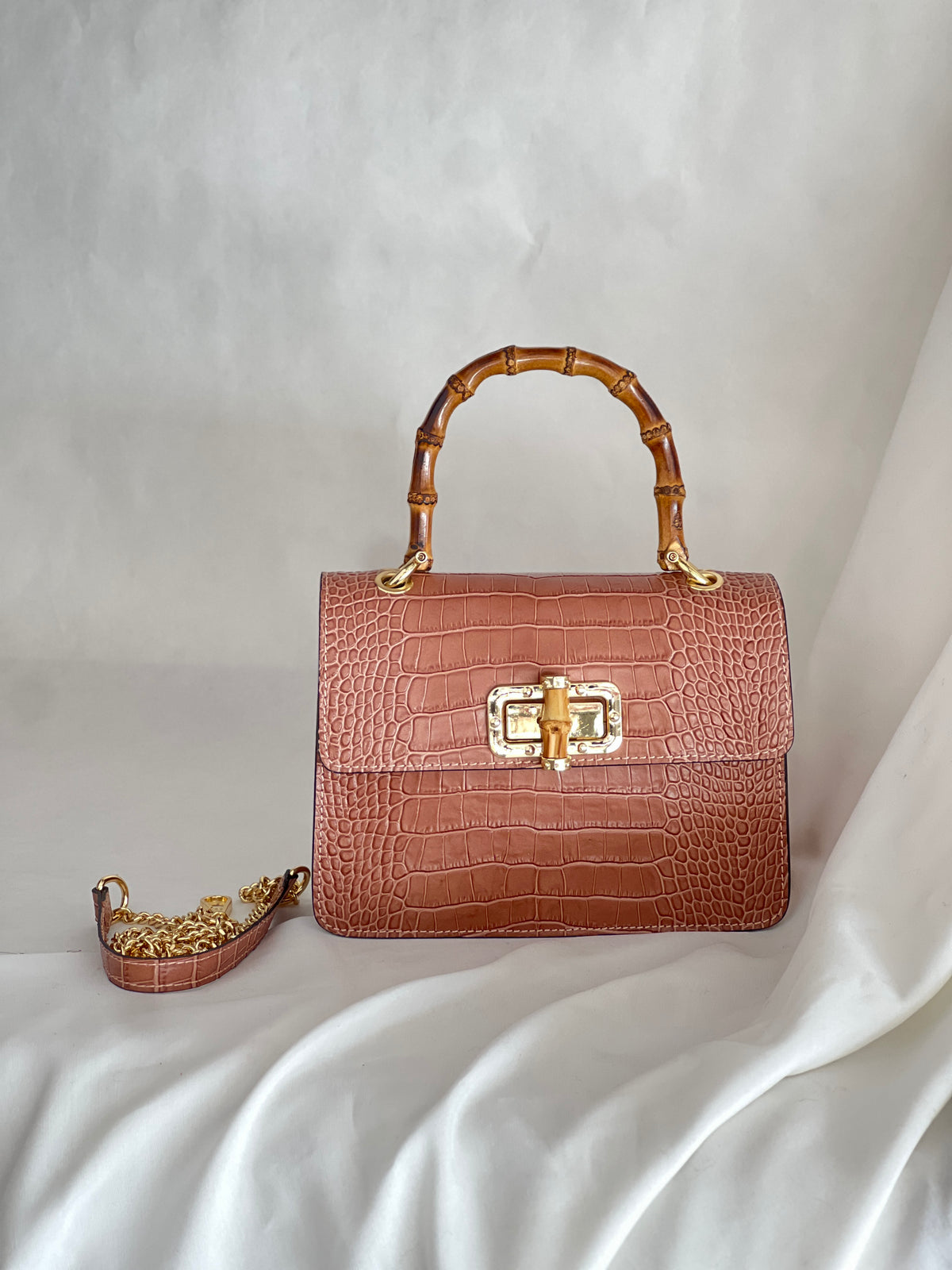 Bamboo Croc Bag - Medium