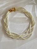 Golden Pearl Choker | Collana girocollo intrecciata con perla e citrino