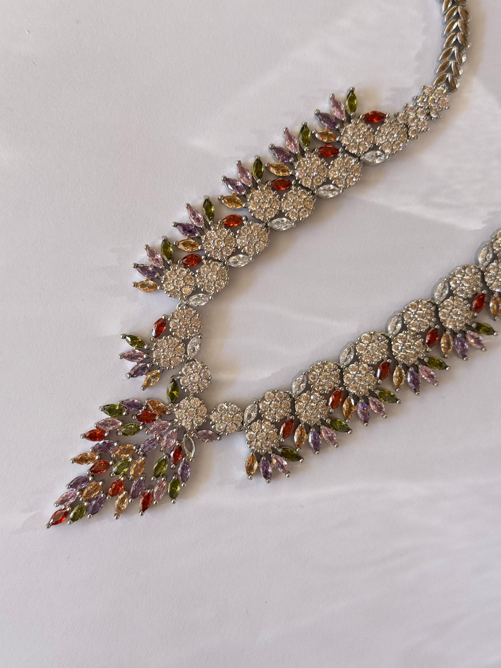 Crystal Statement Necklace | Collana gioiello con cristalli multicolore