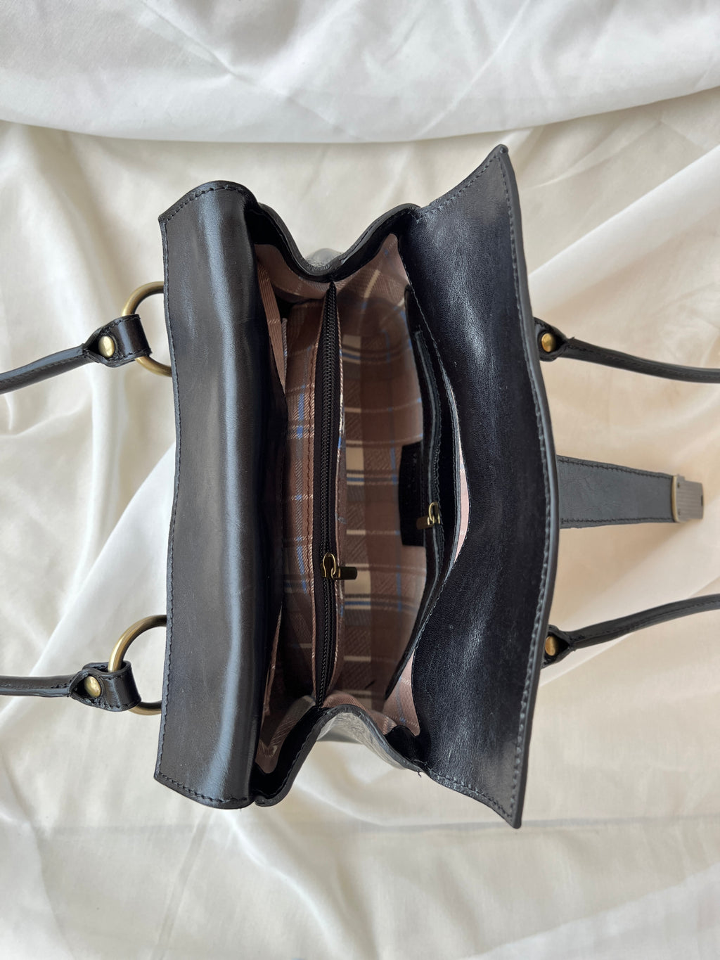 Borsa vintage in pelle oliata – Stile fiorentino