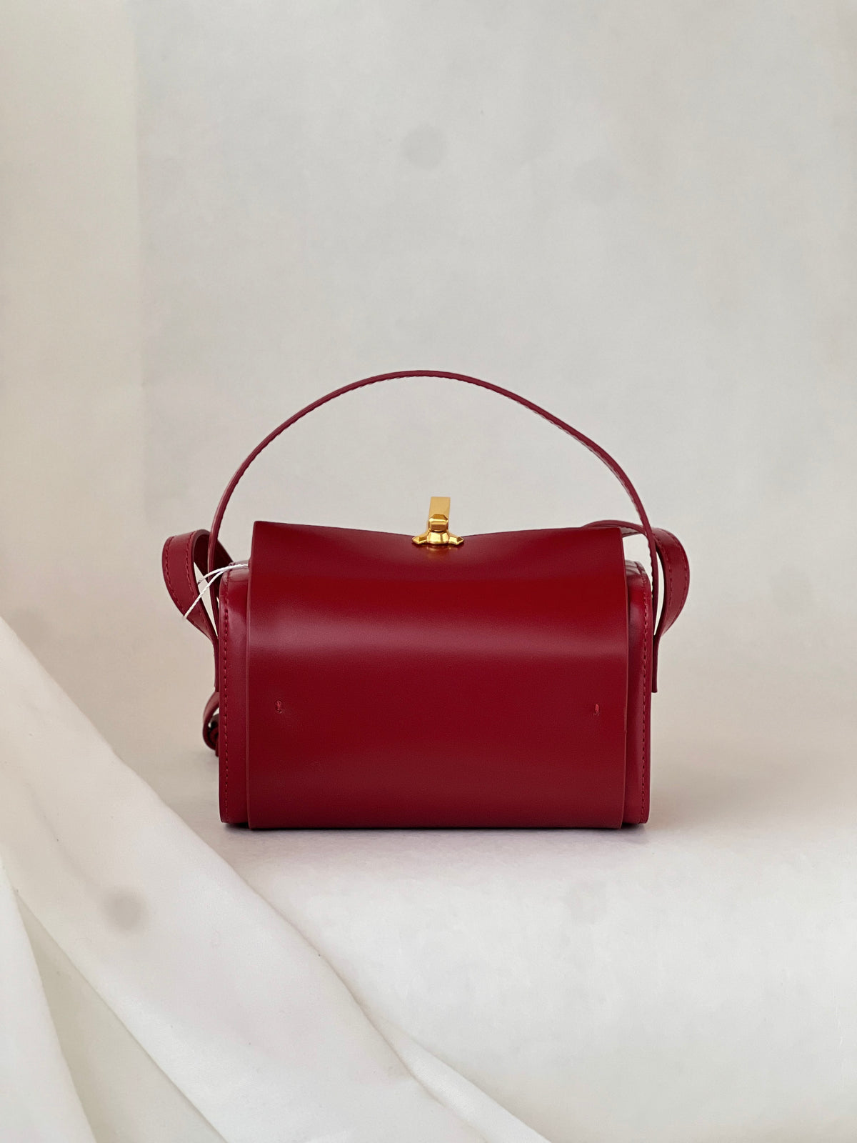 Borsa “Regalo” in vera pelle – Rosso intenso