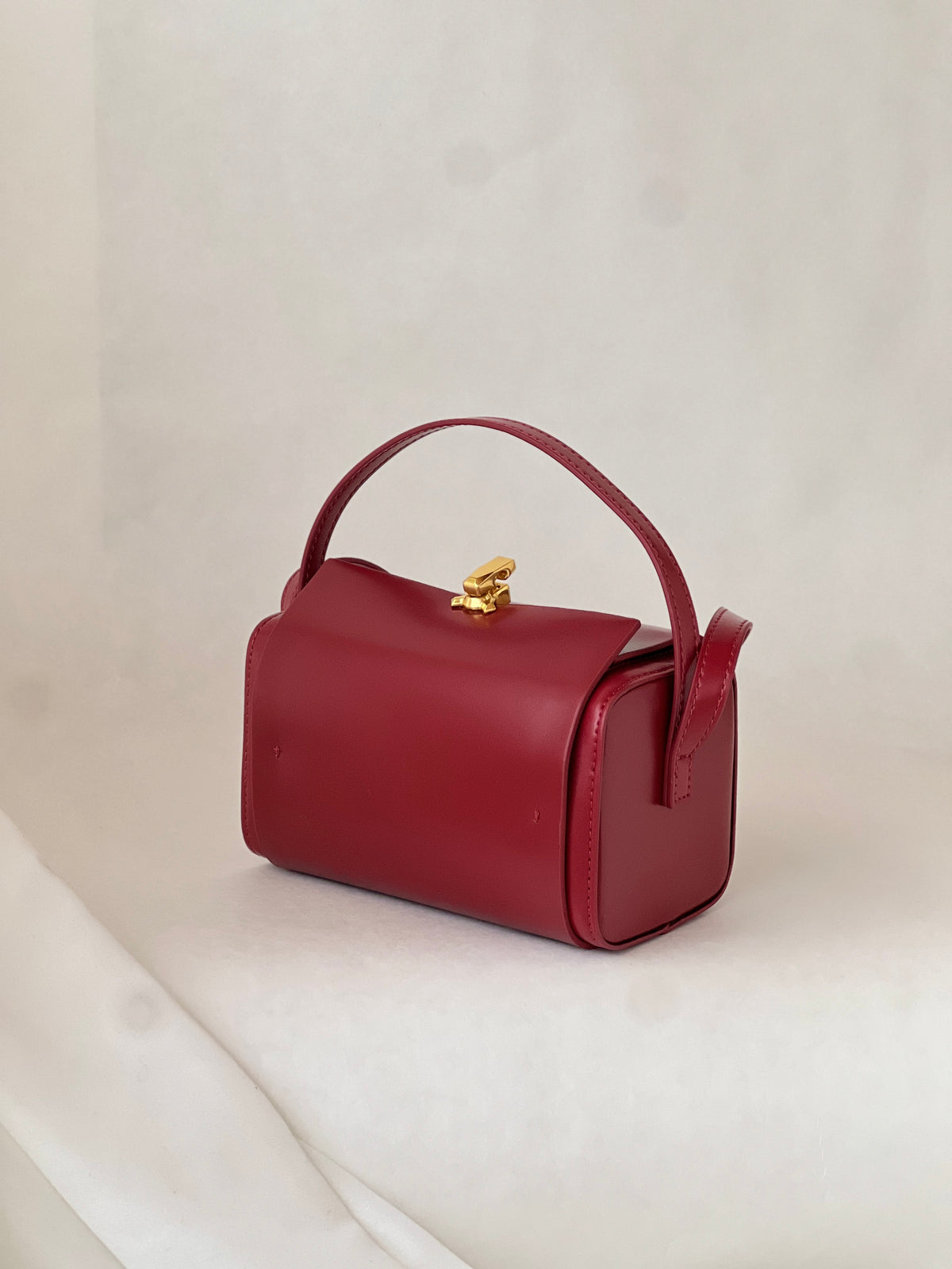 Borsa “Regalo” in vera pelle – Rosso intenso