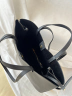 Borsa hobo oversize in pelle di vitello – Nero