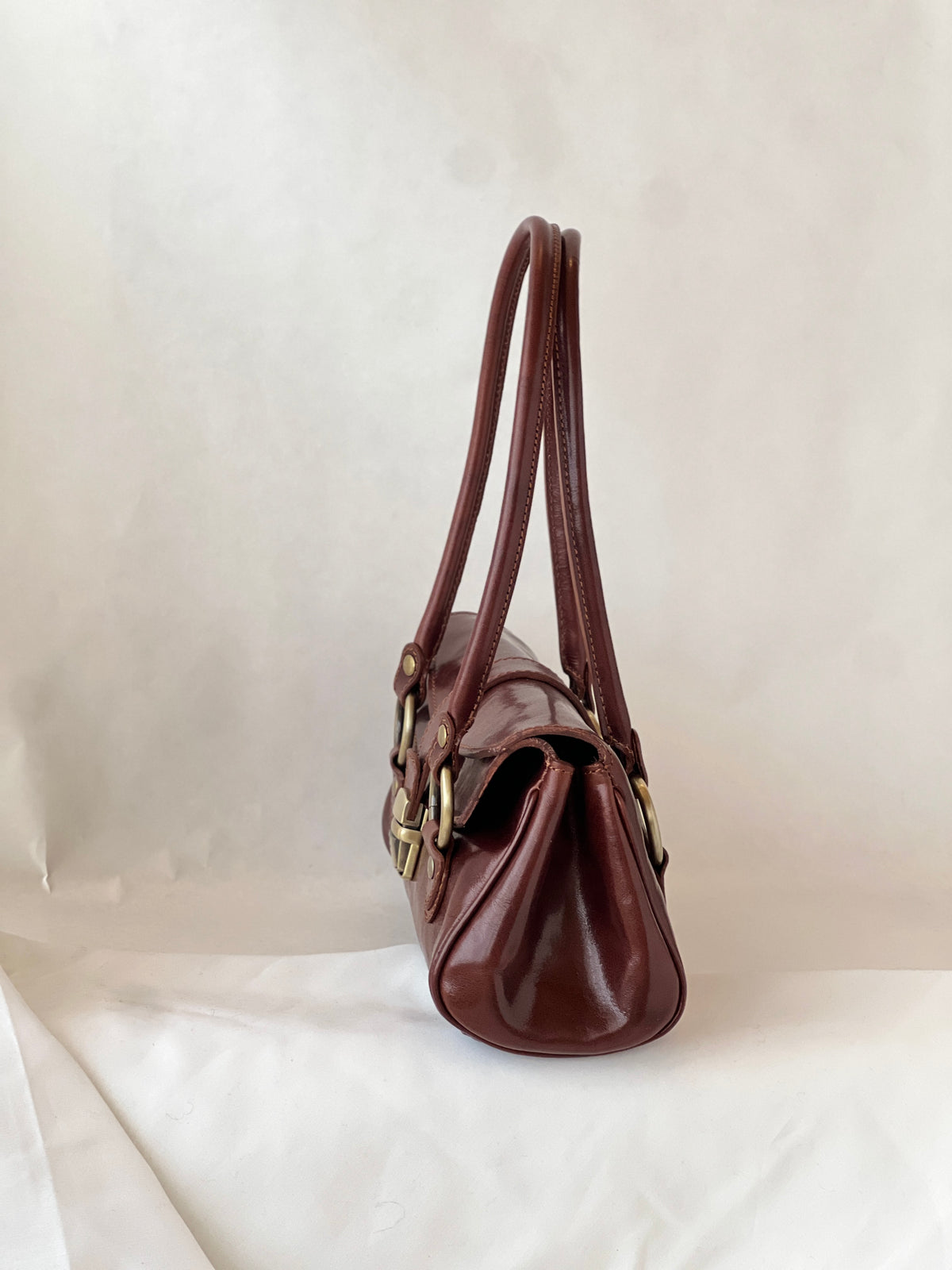 Borsa vintage in pelle oliata – Stile fiorentino