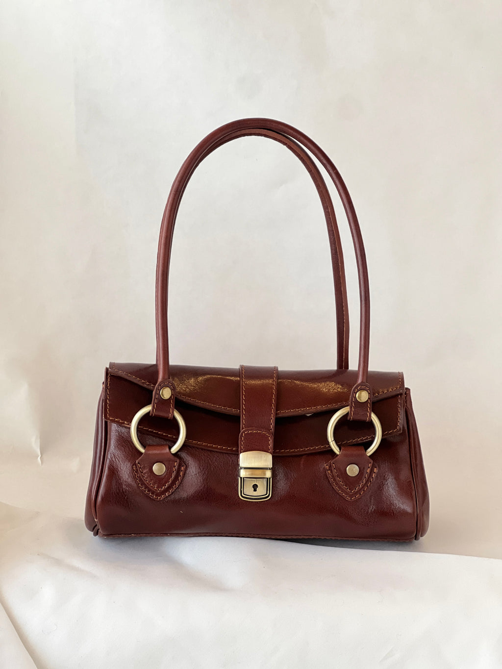 Borsa vintage in pelle oliata – Stile fiorentino