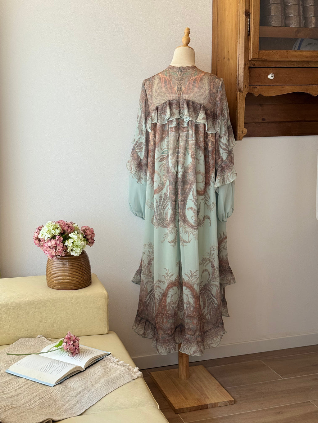 Mint Breeze Ruffle Dress