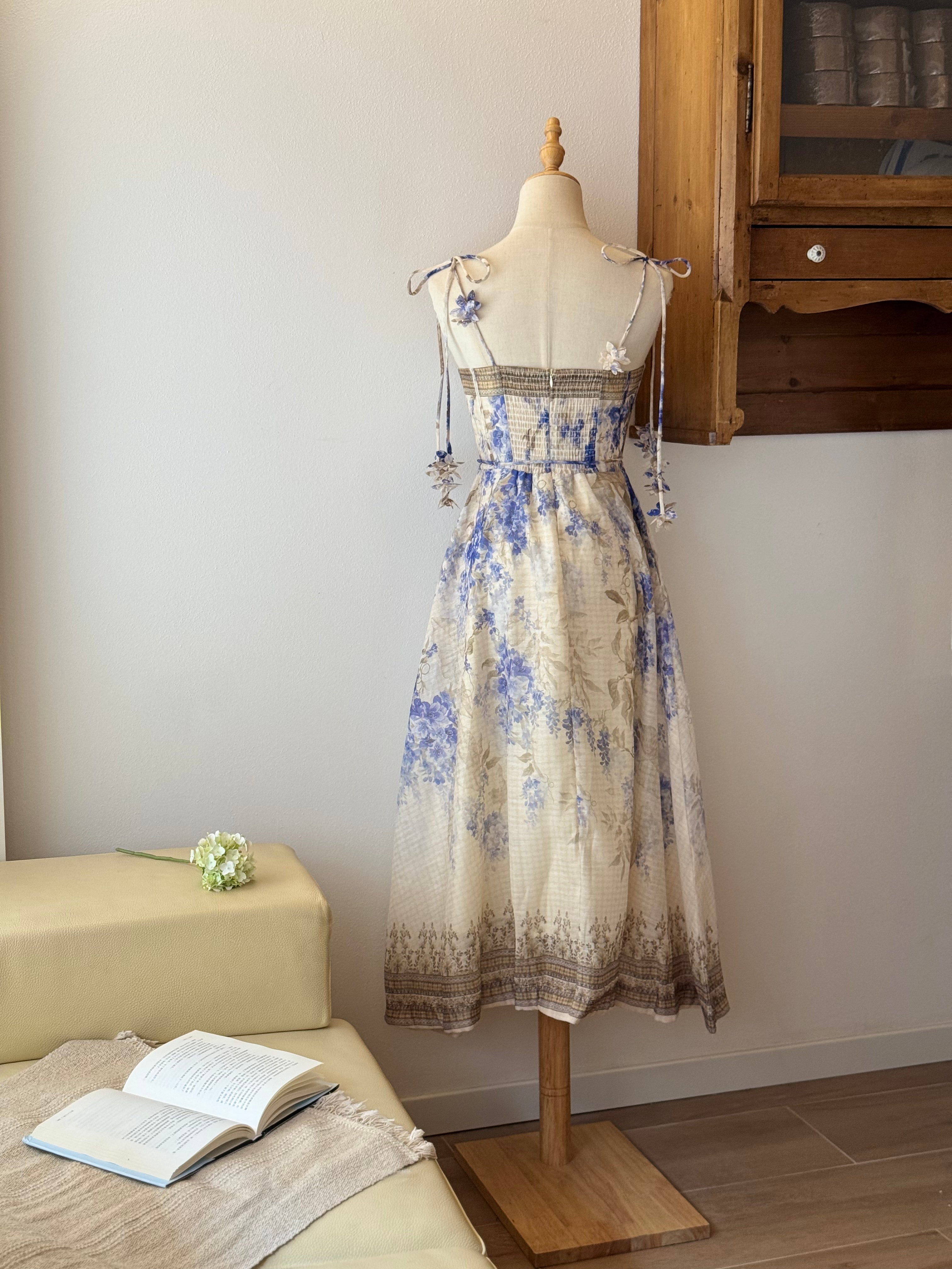 Blue Petal Corset Dress
